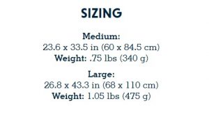 RW Highlands Pad sizing