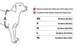 DC Comfort Walk Pro Harness sizing