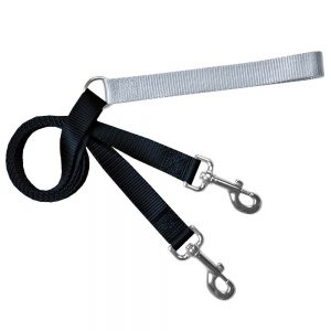 No pull Training-Leash-Black-and-Silver