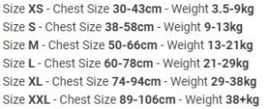 zendog sizing