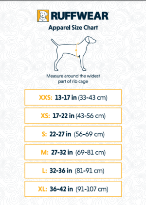 apparel size chart